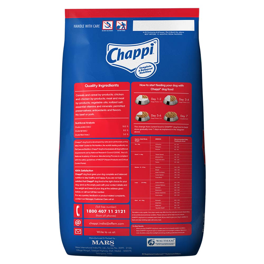 chappie dog food 20kg price
