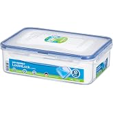 LOCK & LOCK Easy Essentials Food Storage lids/Airtight containers, BPA Free, 54 Ounce, Clear
