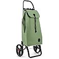 Foldable Grocery Shopping Cart with Wheels | Collapsible Personal Folding Cart for Groceries | Durable & Portable | Green