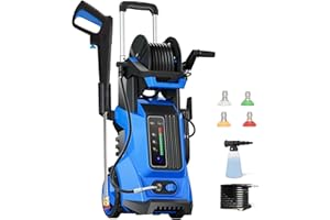PECTICHO Pressure Washer 4500 PSI 3.2 GPM Electric Power Washer with Touch Screen 3 Levels of Adjustment Effortlessly Car Water Washer for Home Patio