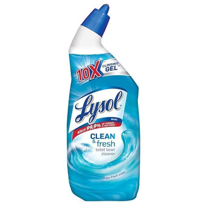 Lysol Power & Fresh Toilet Bowl Cleaner, Ocean Fresh, 24oz Amazon.in