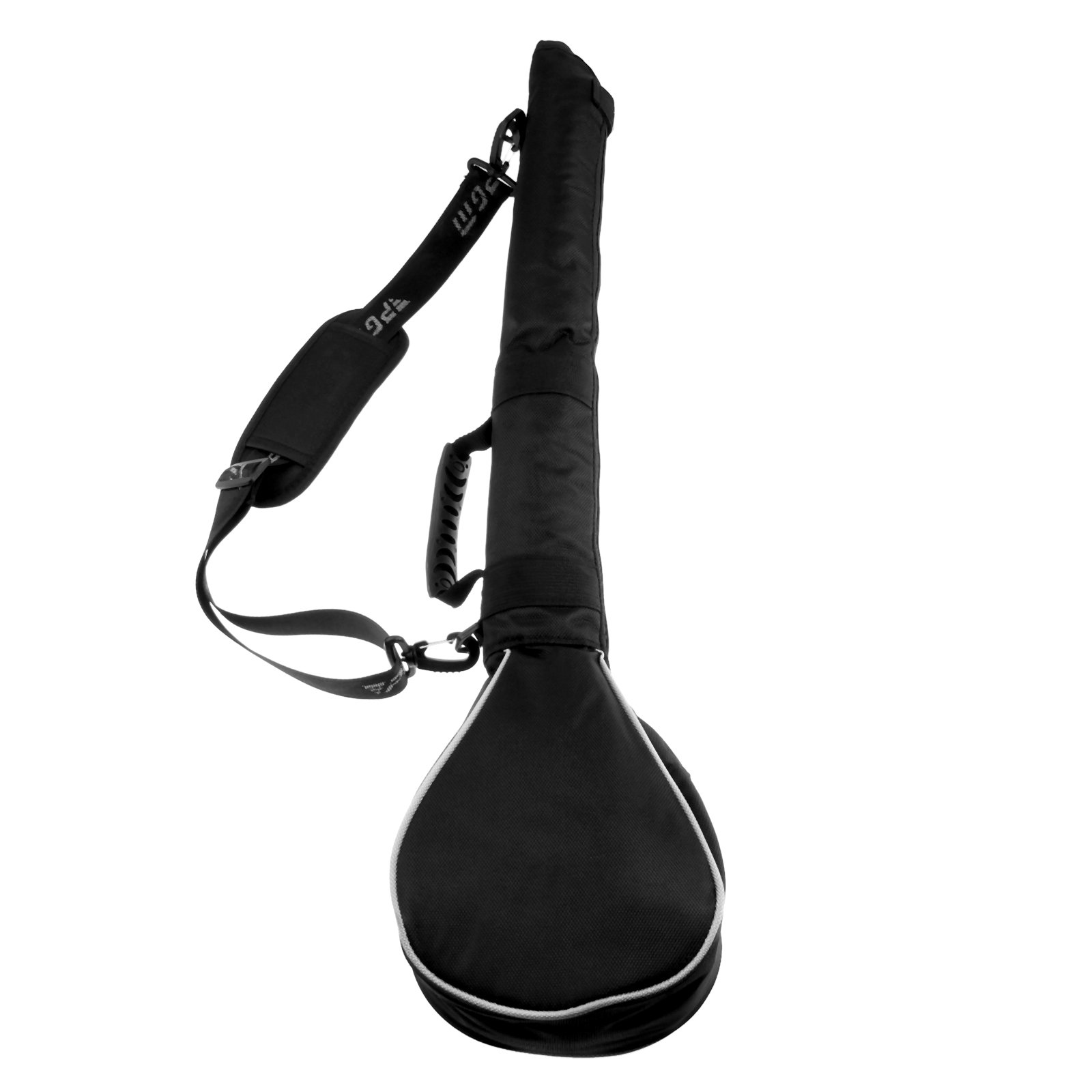 Golf Foldable Portable Club Bag Nylon Black and Siver,78cm,Waterproof Large Capacity