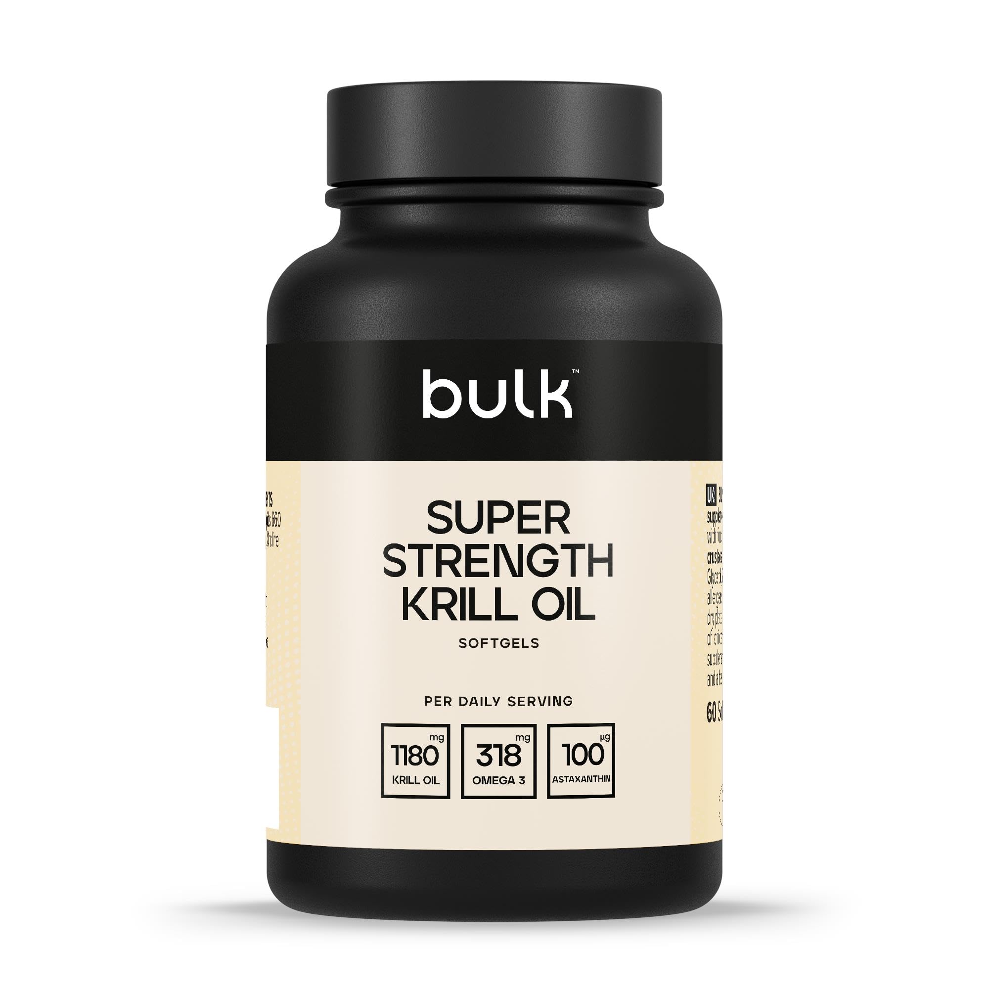 Bulk Super Strength Krill Oil Softgels, 590 mg, Pack of 180