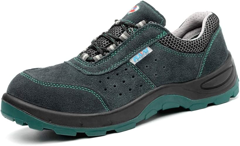 Amazon Estoni アウトドアシューズ ハイキング メンズ 安全靴 作業用 業務用 仕事 刺し通し防止 踏み抜き防止 つま先保護 プロテクター セーフティーシューズ 耐滑 スポーツ スニーカー 大きいサイズ 安全靴 作業靴