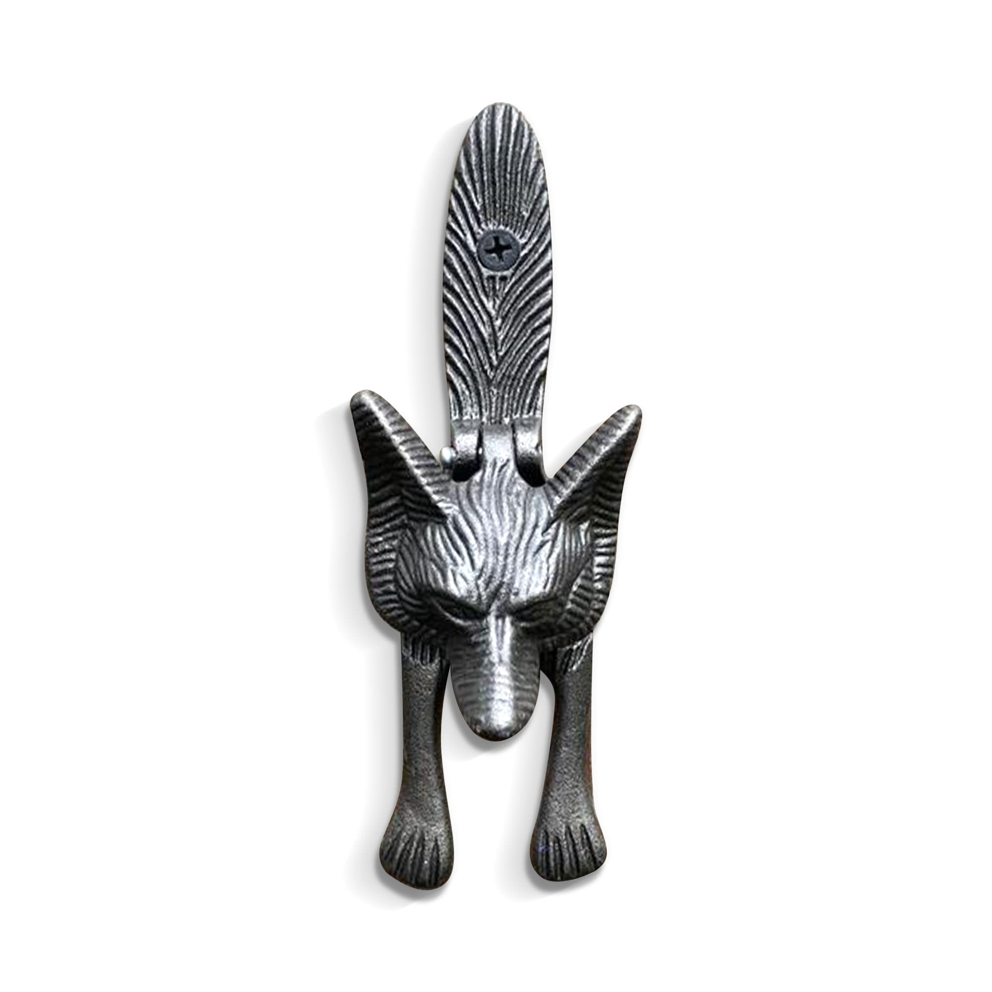 CAST Iron Front Door Fox Door Knocker | Handmade Front Door Knocker | Hand Door Knocker | Fox Door Knocker | Loud Door Knocker | Antique Style Victorian Fox cub Door Knocker