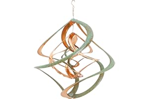 Red Carpet Studios The Original Helix Cosmix Spinner Hanging Triple, 18-Inch, Copper & Patina