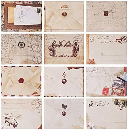 Scrapbook Mini Vintage Envelopes (12 Pack)