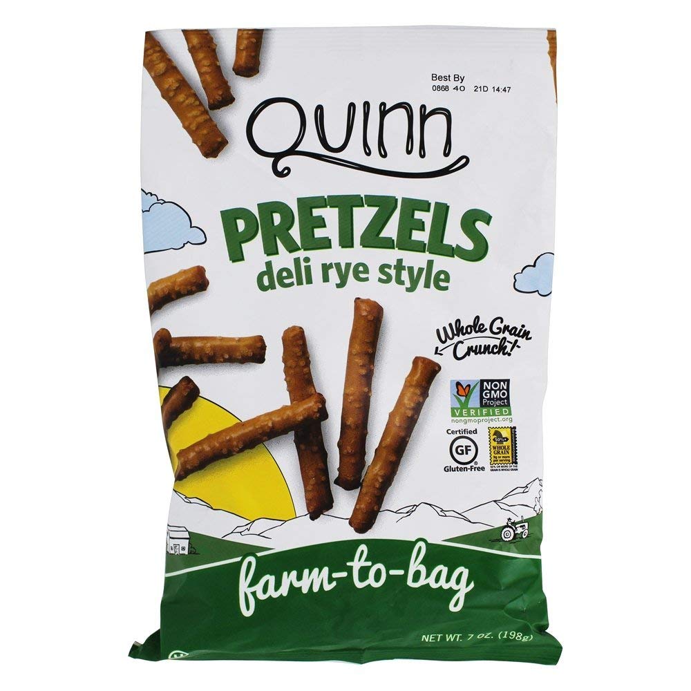 Quinn Snacks, Deli Rye Style Pretzels, 7 Ounce