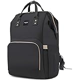 HaloVa Diaper Bag Multi-Function Waterproof Travel Backpack Nappy Bags for Baby Care, Large Capacity, Stylish and Durable, Bl