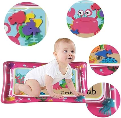 Adolenb Coussin Gonflable Pour Bebe Tapis D Eau Gonflable Centre De Jeu D Activite D Amusement D Activite D Enfant En Bas Age De Tapis De Ventre De Ventre Colore Amazon Fr Cuisine Maison