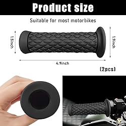 Gasedin 2 PCS Motorcycle Hand Grips, 7.8" Anti-Slip