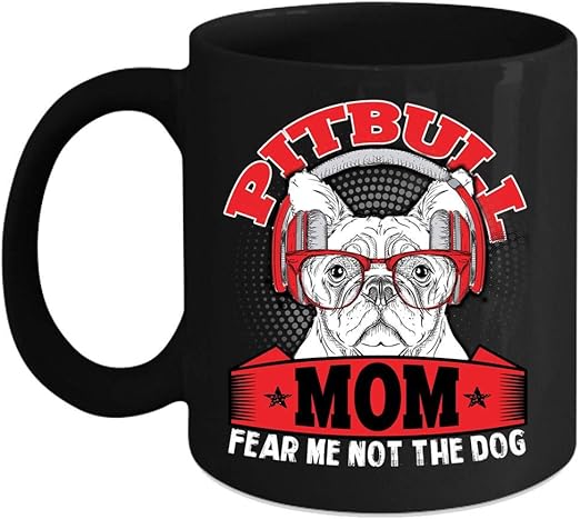 pitbull mom mug