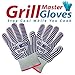 Grill Gloves Heat Resistant Extreme BBQ Gloves Oven Gloves Rated to 932f - Ideal Grilling Gloves by Grill Master (Black)