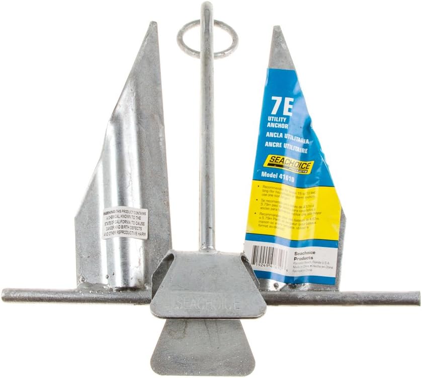 SEACHOICE Utility Anchor 7E 41610,Steel: Sports & Outdoors