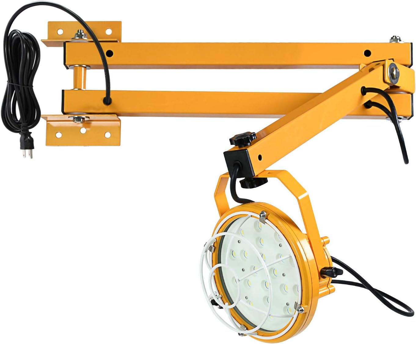 Lawind 50W LED Dock Light with Swing Double Arm 6000 Lumen Prolight