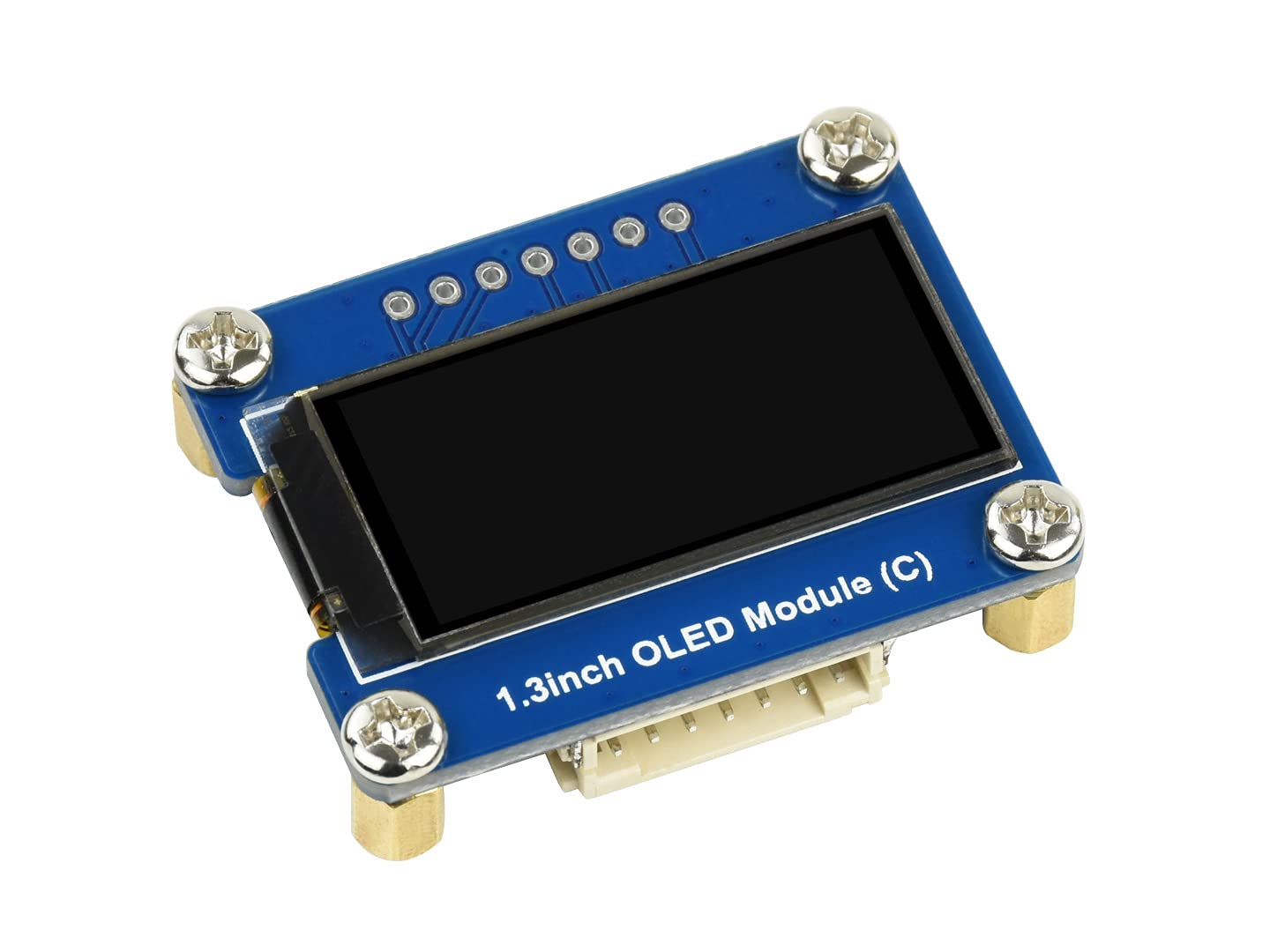 Waveshare 1.3inch OLED Display Module Black/White Display Color 64×128 Resolution Embedded SH1107 Driver with SPI / I2C Interface