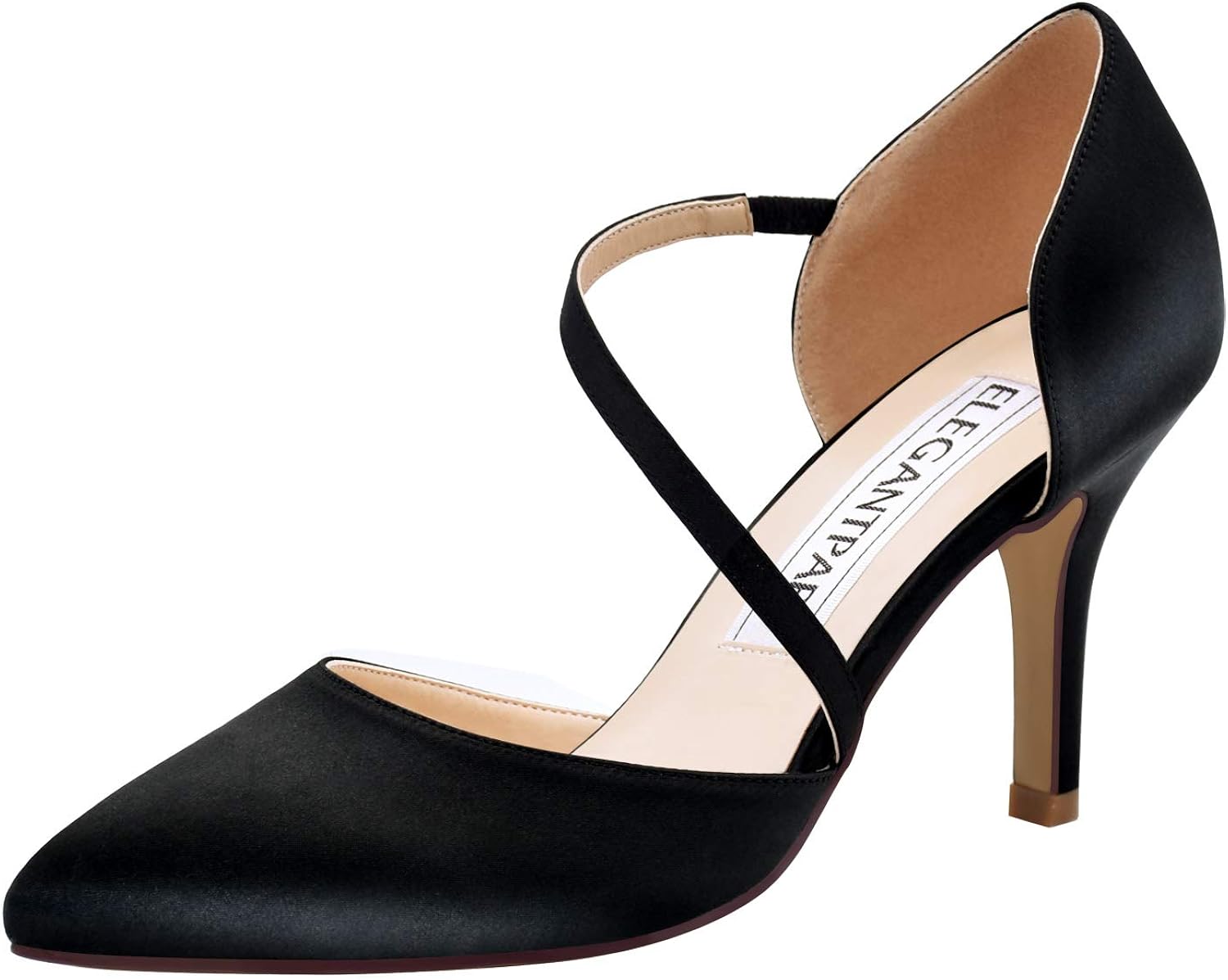 Elegantpark HC1711 Women Pointed Toe Stiletto High Heels Court Shoes