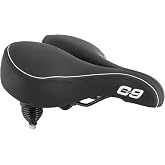 Sunlite Cloud-9, Bicycle Suspension Cruiser Saddle, Cruiser Gel Sofa, Black | Channel