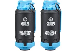 Lancer Tactical - GBR Outdoor 130 Round Spring Powered ABS BB Impact Shower for Airsoft, Pack of 2