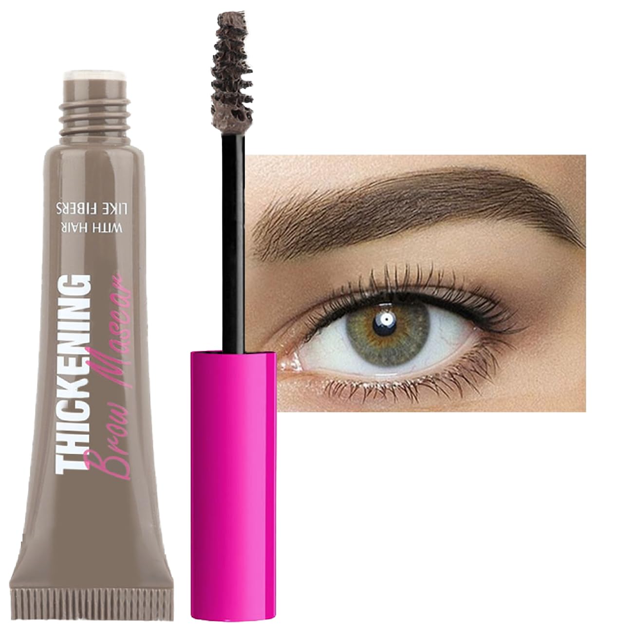 Eyebrow Gel Waterproof Formula Creamy Gel Brow Gel, Volumizing, Buildable, Long-Wear Formula for Brow Colour and Structure Non-Sticky, Smudge-Proof and Non-Flaking Instant Brow Styler (#Cool Blonde)