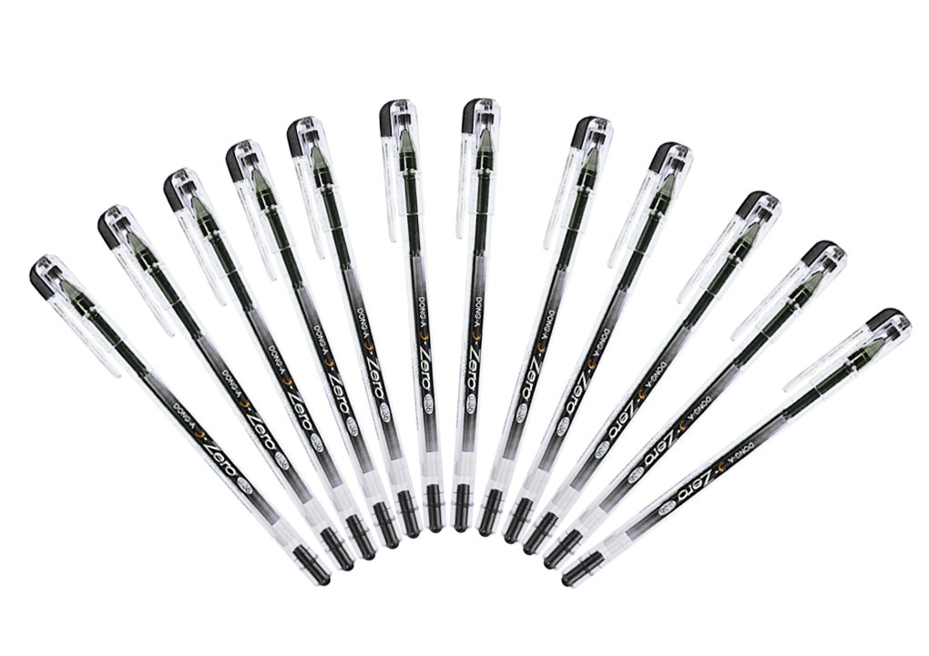 BXT Ultra Fine Point Gel Ink Rollerball Pen Set 12 Pack Sketch Drawing Pen Black Ink