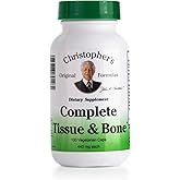 Christopher's Original Formulas Complete Tissue & Bone Formula – 100 Veg Caps | Herbal Support for Bones & Connective Tissue