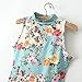 Cnlinkco Pastoral Floral Printed Sleeveless Vintage Mini Dress