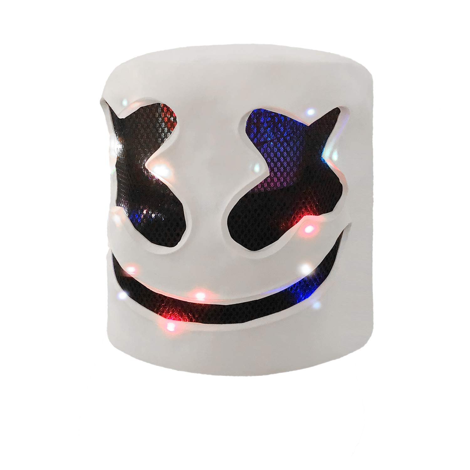 Funvolution DJ Helmet with LED 7 Color Light,DJ Mask for Kids and Adult,for Fans Meeting