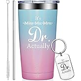 Grifarny Doctors Day Gifts - Ph.D. Gifts for Women - Ph.D. Graduation Gift for Her - Graduate Gift for Phd, Medical School Students, Doctors, Physician MD - It's Miss Ms Mrs Dr Actually Tumbler