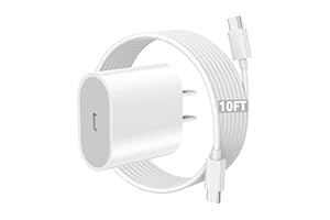 Sunrson iPad Pro Charger, 20W USB C Charger with 10ft USB C to C Charging Cable for iPad Pro 12.9, iPad Pro 11 inch 2022/2021/2020/2018, iPad Air 5th/4th Generation, iPad 10, iPad Mini 6