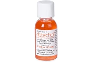 Detachol Adhesive Remover – 15mL Bottle for Safe, Easy Removal of Medical Adhesives, Bandages & Skin Tape – Alcohol and Acetone Free – Gentle on Sensitive Skin