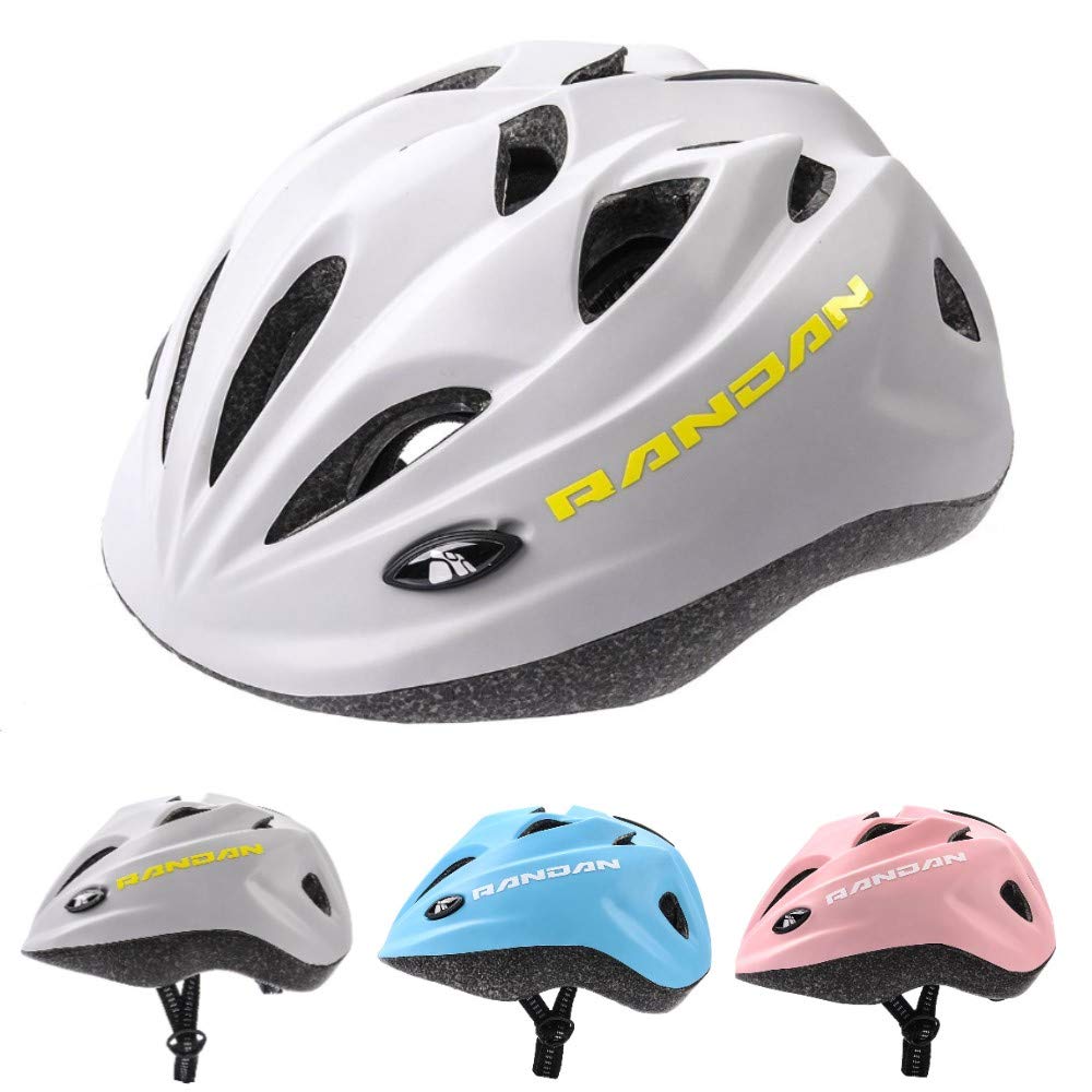 Meteor Kids Bike Helmet Randan Gray S 48-52 cm, Toddler & Child Cycling Helmet, Lightweight Adjustable Scooter & Skate Helmet with Airflow Vents, Washable Padding, Safety Head Protection