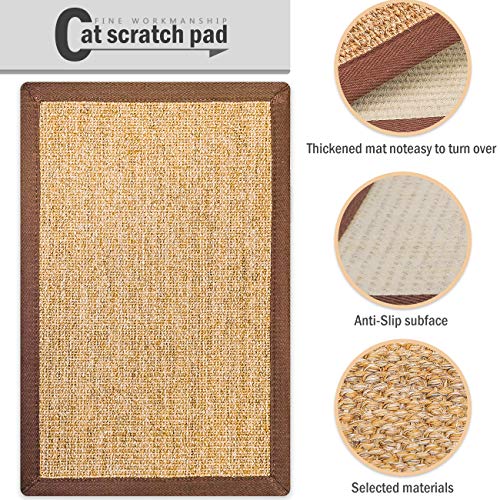 Cat Scratching Mat 100 Natural Sisal Scratcher Horizontal Scratching