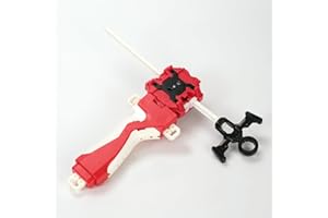 AIBREAY Bey Battling Blade Burst Launcher and Grip, Right/Left-Spin Launcher, Only Compatible with Burst Gyro Series（Red）