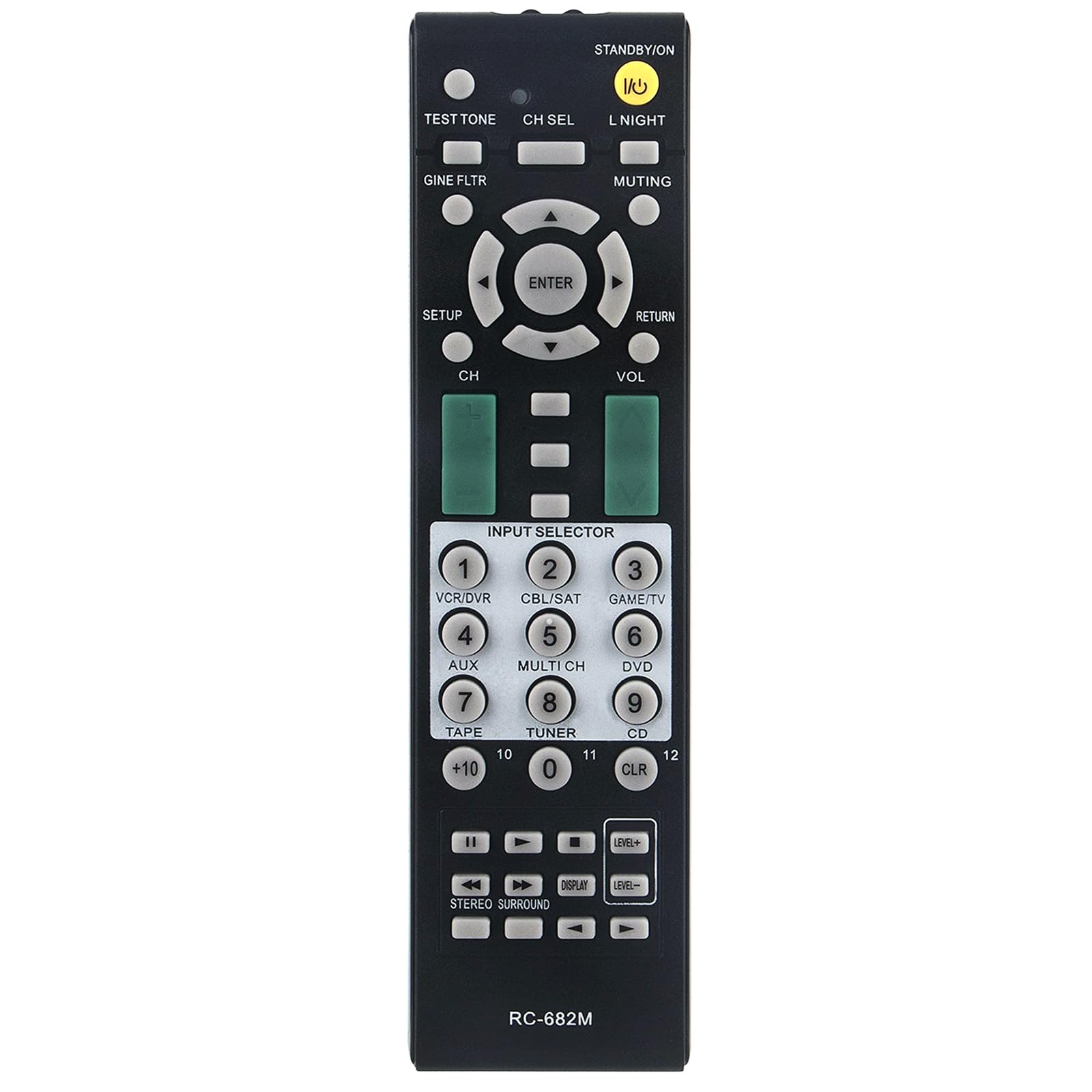Photo 1 of RC-682M Replaced Remote fit for Onkyo Audio Vedio Receiver TX-SR503 TX-SR605 TX-SA8560 TX-SR707 RC-606S HT-R340 HT-R530 HT-R540 HT-R550 HT-SR600 HT-SR800 TX-SR603X