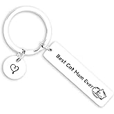 Kivosliviz Cat Jewelry for Women - Cat Owner Gift Idea with Keychains