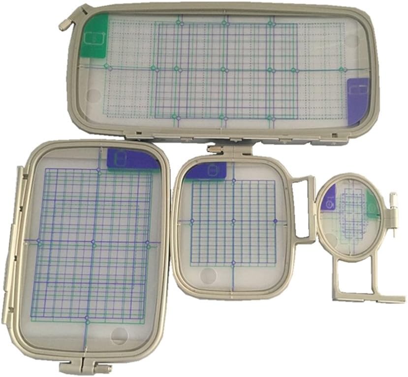 Embroidery Hoop 4 set for Brother MachinesPE-770 700 700II 750D 780D Innov-is 1000 1200 1250D,PC6500,8200,8500,8500D - Babylock Ellure Ellure Plus Emore - Four Piece Replacement Set