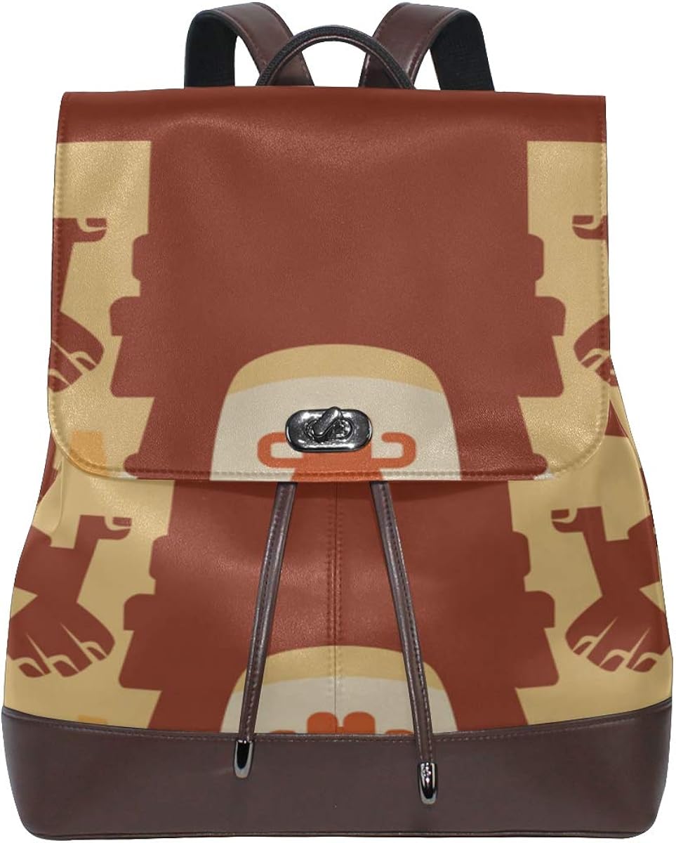 Western Cowboys On Horse In Desert Kids Backpack Leather