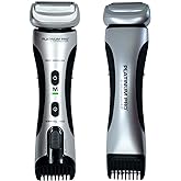 Platinum Pro by MANGROOMER New Body, Ball Groomer &amp; Trimmer with Lithium Max Battery, Bonus Extra Foil &amp; Storage Case! (Generation 8.0), 3 Piece Set