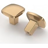 Amerdeco 10 Pack Champagne Bronze Cabinet Knobs, Modern Style, Easy to Install, Ambidextrous, Round, 1 Inch, Bronze Finish, Zinc &amp; Other Metals, Perfect for Cabinets &amp; Cupboards