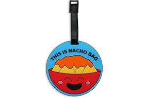 GOOFBALLS Funny Luggage Tag – Hilarious Travel ID Tag with Sarcastic Saying – Durable & Easy to Spot Suitcase Tag for Men, Women, Frequent Flyers, or Gag Gift for Travelers - Nacho Bag