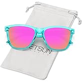 MEETSUN Polarized Sunglasses for Women Men Trendy Classic Retro Designer Style