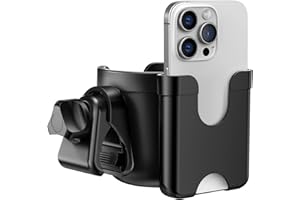 White Elephant Gifts for Adults Useful Christmas Stocking Stuffers: Guiseapue Cup Holder for Walker, Stroller Cup Holder Attachment with Phone Holder, Wheelchair Essentials Bike Scooter Accessories