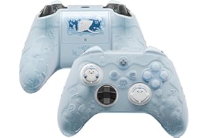 PlayVital for Xbox Series X/S Controller Silicone Cover, Cute Ocean Whisper Series Semi-Clear Silicone Skin Grip for Xbox Cor