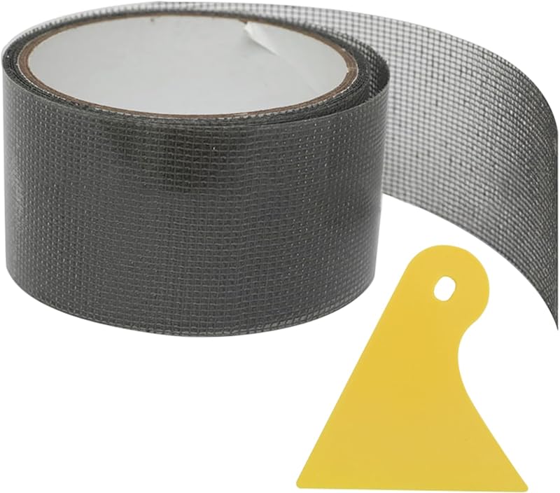 FralnFit Fiberglass Window Screen Repair Tape Kit Waterproof Anti-Insect Mesh