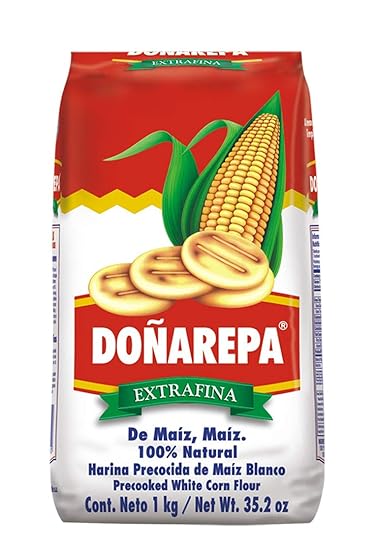 Weisses feines Maismehl, Kolumbien, Beutel 1,0kg -- Harina de Maíz Precocida Blanca DOÑAREPA