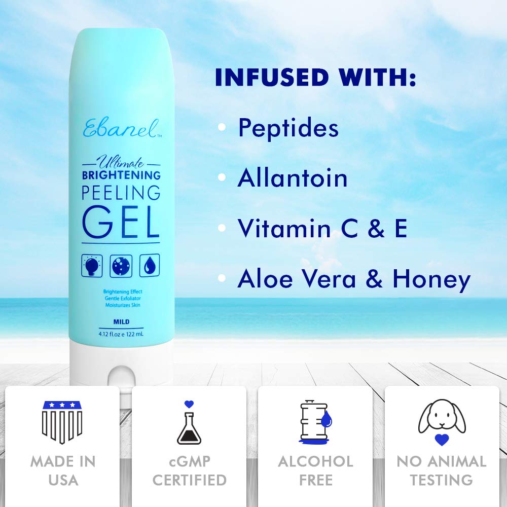 Ebanel Exfoliating Face Scrub Peeling Gel Mild, 4.12 oz (122 ml): Beauty