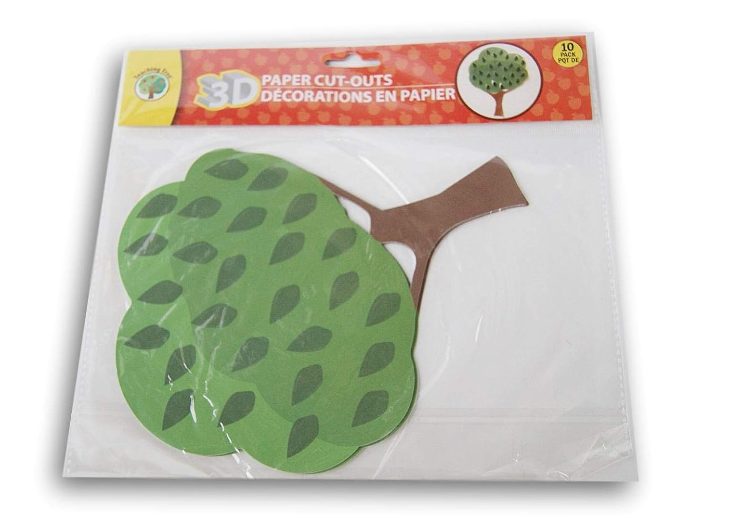Download Teaching Tree 3d Paper Cut Outs Green Tree 10 Count Amazon In Office Products