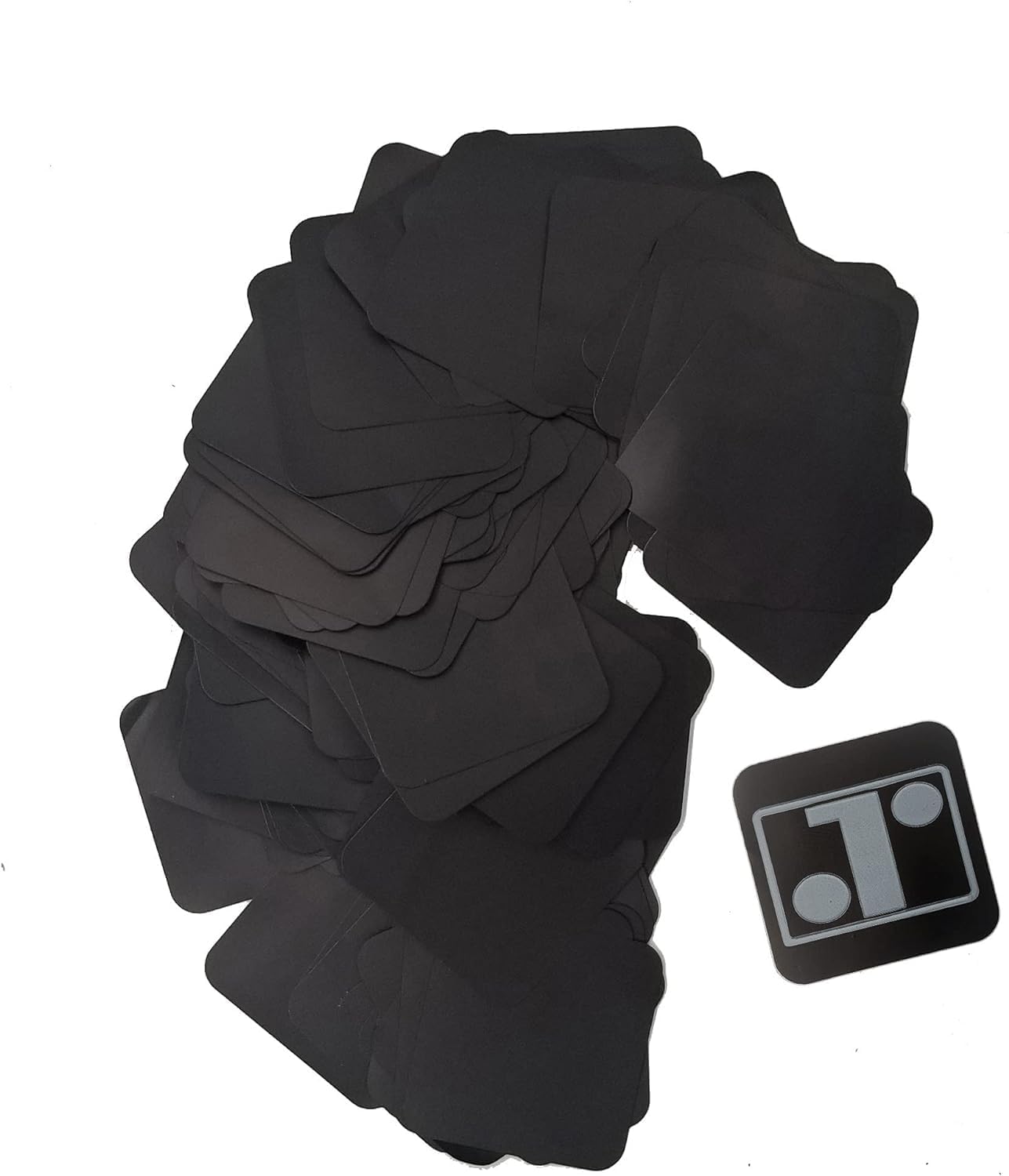 Rosenthal Collection Anti Tarnish Tabs Strips Perfect for Jewelry Storage 1" x 1" Tab black