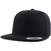 Armycrew Oversize XXL Structured Blank Flatbill Snapback Cap